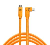Outils d'attache TetherPro USB-C vers USB-C à angle droit - orange | ✅ Livraison gratuite à partir de 100 €