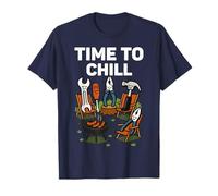 Outils de Barbecue Amusants pour se détendre - Time to Chill Fête des pères T-Shirt