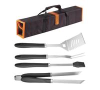 Outils De Barbecue | Brosse Et Spatule pour Grillades | Ustensiles de Cuisson Extérieure Robustes avec Poignées Résistantes À La Chaleur pour Barbecue en Plein Air, Camping Et