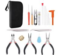 Outils de bijoux professionnels faits à la main - Petit ensemble d'outils de bijoux - Pince à nez - Boîte de rangement pour bagues - Outils professionnels pour bijoux