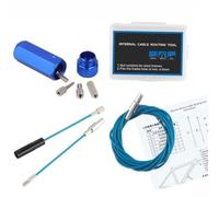 Outils de câblage, 1 kit de câblage interne pour acheminement de câble DI2, tête magnétique avec corde revêtue de caoutchouc, manchons en aluminium à dégagement rapide pour cadre de vélo de montagne