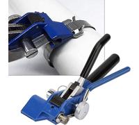 Outils de cerclage en acier portables, machines de serrage de feuillards, pistolets de cerclage, épaisseur 0,25-1,2 mm, force de traction effective : 2400N, adapté 4,6-25 mm, force de coupe élevée