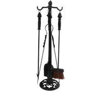 Support avec Base Et 4 Outils à Partir De Cheminée Accessoires Maison Intérieur