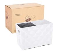 Outils de coiffure accessoires Boîte de rangement Ciseaux de peigne Clip Clip Clip Dressoir Organisateur de qualité supérieure Durable Portable pour commode (Blanc)