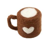 Outils de coiffure en feutre doux pour bébé - Pantoufles compactes tasse à café et accessoires de téléphone pour nouveau-né, portraits, styles multiples