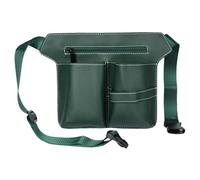 Outils de coiffure poche， Sac banane et sac à bandoulière en cuir tendance, sac de barbier électrique(Green)