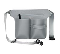 Outils de coiffure poche， Sac banane et sac à bandoulière en cuir tendance, sac de barbier électrique(Grey)