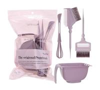 Outils de coloration des cheveux avec pinceaux denses pour AtHome, marron | Tête de brosse en ABS conviviale et poignée ergonomique pour coloriage à la maison, application de qualité salon
