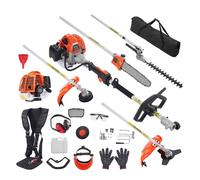 Outils de Coupe 5 en 1 - DUOKU - 26CC - Taille-haie - Coupe-herbe - Scie à Perche