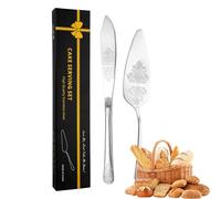 Outils de coupe de gâteau en acier inoxydable, ensemble de moules à gâteau en acier inoxydable,Coupe-gâteau de mariage antirouille - Ensemble de coupe durable pour avec poignée ergon