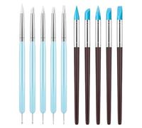 Outils de coupe en céramique, outils de sculpture en silicone pour argile | Outils d'artiste en silicone - Fourniture de modélisation de bricolage pour ongles, mélange, dessin, coiffage