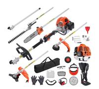 Outils de Coupe Multifonctionnel 6 en 1-VEVOR-Taille-Haie à Gaz 33 CC, Désherbeur, Taille-Bordure, Moteur Deux Temps