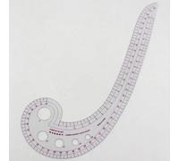 Outils De Couture Transparent En Forme De Virgule, Bricolage Artisanat Règle De Courbe En Plastique Fournitures De Mesure Multifonctionnelles 31x11cm 1 Pièce