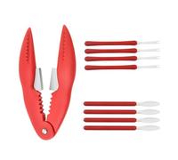 Outils de crabe pour manger, craquelins et outils de homard - Outils de pattes de crabe,9x fournitures de cuisine outils de jambe de crabe, outils de craquelin de homard ensemble d'ustensiles de sélec