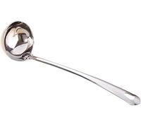 Outils de cuisine, Cuillère de ménage, cuillère service, 1 pièce épaisse en acier inoxydable, louche à long manche, grande soupe, outil cuisine utile, ustensile(L)