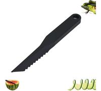 Outils de Cuisine en Spirale et en V, Trancheuse Manuelle en Spirale, Découpe de Fruits et Légumes, Coupe-pommes de Terre et Concombres, Couteaux en Acier Inoxydable pour Décoration Créative(V-cutter)