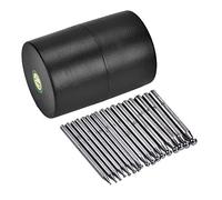 Outils de Dapping de bijoux EVTSCAN, poinçons durables de 17 pièces de Dapping de bijoux orfèvrerie fabrication outil de doming poinçon de bloc de Dapping