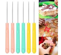 Outils de décoration de cookies, aiguille à mélanger le sucre, outils de glaçage de biscuits pour la pâtisserie, multicolore (couleur C)