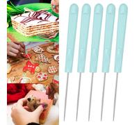 Outils de décoration de cookies, aiguille à mélanger le sucre, outils de glaçage de cookies pour la pâtisserie - 13 cm (bleu)