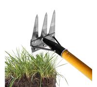 Outils de désherbage de jardinage | Double manche pour désherbage manuel, râteau manuel multifonction démontable pour jardinage cour potager et aménagement paysager