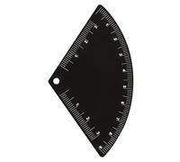 Outils de dessin des sourcils - Règle de symétrie flexible en acier inoxydable, calibrage du rapport doré à trois points, bords de sécurité micro-polis, jauge de cartographie de précision | Pour la be