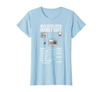 Outils de développement Web App Informatique Technologie du site Web T-Shirt, Femme, Bleu Céleste, XL