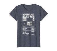 Outils de développement Web App Informatique Technologie du site Web T-Shirt, Femme, Bleu Chiné, XS