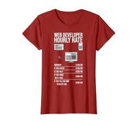 Outils de développement Web App Informatique Technologie du site Web T-Shirt, Femme, Canneberge, 3XL