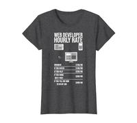 Outils de développement Web App Informatique Technologie du site Web T-Shirt, Femme, Chiné Foncé, 3XL