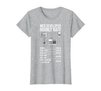 Outils de développement Web App Informatique Technologie du site Web T-Shirt, Femme, Gris Chiné, 3XL