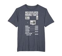Outils de développement Web App Informatique Technologie du site Web T-Shirt, Homme Grandes Tailles, Bleu Chiné, 4X Tall