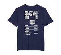 Outils de développement Web App Informatique Technologie du site Web T-Shirt, Homme Grandes Tailles, Bleu Marine, 3X Tall