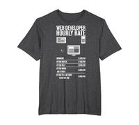 Outils de développement Web App Informatique Technologie du site Web T-Shirt, Homme Grandes Tailles, Chiné Foncé, 3X Tall