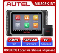 Outils de diagnostic Autel MaxiCOM MK808KBT PRO, diagnostic de tous les systèmes automobiles, lecteur de code OBD 2, codage des clés, test actif, PK MX808S Same as MK808BT PRO