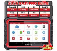Outils de diagnostic automobile LAUNCH X431 PRO ELITE CANFD DOIP FCA Auto OBD OBD2 Scanner, test actif du système complet, codage ECU, pk PRO V5.0 X431 PRO ELITE
