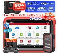 Outils de diagnostic LAUNCH X431 PROS V 5.0, scanner OBD2 pour voiture PRO V, diagnostic de tous les systèmes, outil automobile, codage ECU With OBD1 Adapters