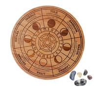Outils de divination - Pendule ronde en forme d'étoile - Planche à messages métaphysique - Planche de divination - Accessoire d'autel pour l'artisanat de sorcière