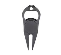 Outils de divot de vague en métal - Fourche de réparation verte multifonction professionnelle de qualité supérieure - Décapsuleur de boule magnétique pour accessoires de piste de fairway - Clip de