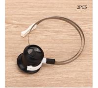 Outils de fabrication de bijoux faciles à porter avec outil de loupe de montre à anneau de serrage, loupe de montre 2 pièces,