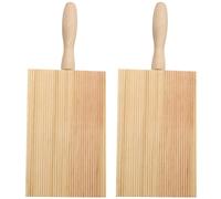 Outils de fabrication de pâtes, planche gnocchi 2pcs de qualité alimentaire en bois planche de pâtes non cadasse
