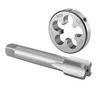Outils de filetage et de taraudage Jeu de tarauds et filières M18 x 1, filetage machine et filière ronde à droite M18 x 1,0