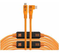 Outils de fixation TetherPro Optima 10G USB-C, 31' (9,4m), droit vers l'orange droit. | ✅Livraison gratuite à partir de 100 €