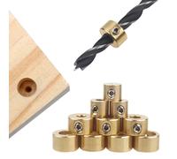 Outils de foret 3-12mm, colliers d'arrêt de profondeur en laiton, anneau de positionnement avec clé hexagonale pour le travail du bois, outils de localisation de foret 4mm