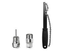 Outils de Fouet de Chaîne de Vélo,3 Pièces Fouets de Chaîne de Vélo, Outil de démontage de Roue Libre, Extracteur de Pignon, Outil de Verrouillage de Cassette, Extracteur de Pignon, Jeu d'Extracteurs