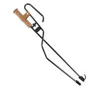 Outils De Foyer - Pinces À Feu De Camp 2 En 1 Avec Bâton De Soufflage, Pince À Bois De Chauffage Avec Manche En Bois De Sapelli, Tisonnier De Cheminée En Fer Robuste | Système De Ventilateur Intégré P