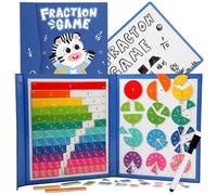 Outils de fraction mathématiques interactifs Disques et carreaux Aide à l'apprentissage pour les étudiants et l'école à domicile Jeux de mathématiques interactifs pour parents et enfants