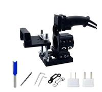 Outils de gabarit à mortaise et tenon, gabarit de mortaisage pour perceuse à main,Support de fente invisible pour le travail du bois | Support de trou de machine de découpage réglable en hauteur, supp