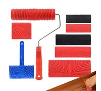 Outils de grain de bois, 8 pièces outils de fabrication de motifs, rouleau à grain de bois, pour meubles armoires de table, établi, garage, sous-sol, chambre à coucher, salon, cuisine, porte à la