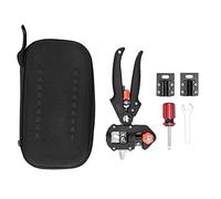 Outils de Greffage de Jardin professionnel, Kit complet avec ciseaux de, sécateur noir - Précision optimale pour greffe et taille, durable, pour jardiniers et amateurs (Noire)