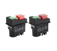 Outils de jardin 110 V 220 V - Démarreur électro-magnétique - Interrupteur à bouton-poussoir - Équipement de machine à outils IP55 - Sécurité étanche avec 28 A (4 broches, 110 V)